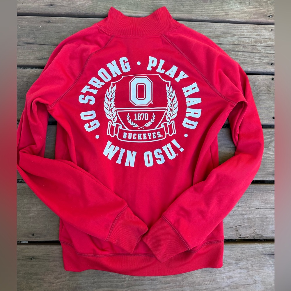 Victoria's Secret OHIO STATE Pink Red Zip-Up